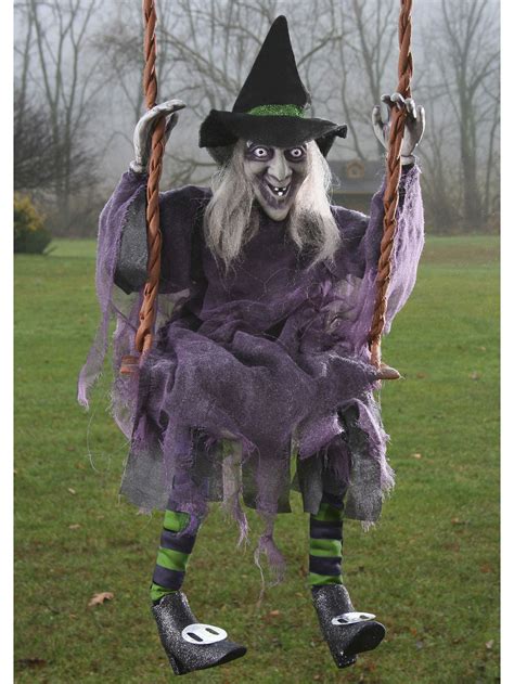 Swinging witch spirit halloween